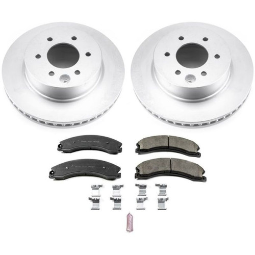 Power Stop 16-22 Nissan Titan XD Front Z17 Coated Brake Kit - CRK7875 Photo - Primary