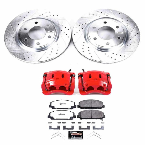 Power Stop 17-22 Nissan Titan Front Z36 Truck & Tow Kit w/Cals - KC5821-36 Photo - Primary