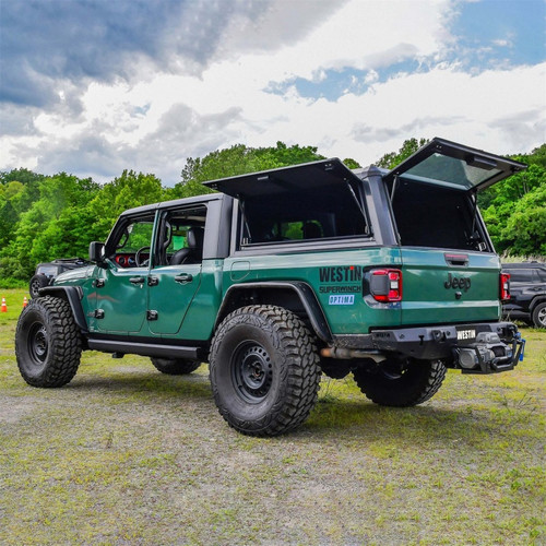 Westin EXP Truck Cap COMPLETE KIT A + B (20-23 Jeep Gladiator) - 16-14165 Photo - Mounted