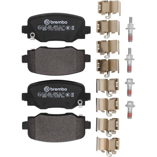 Brembo OE 15-17 Chrysler 200/14-23 Jeep Cherokee/2016 Grand Cherokee PRIME Low-Met Brake Pad - Rear - P37020 Photo - Close Up