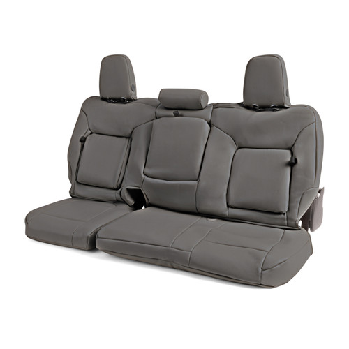 Covercraft 19-21 Chevrolet Silverado/ Leatherette PrecisionFit Custom Front Row Seat Covers - Stone - GTC4210ABLTSN Photo - out of package