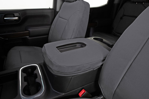 Covercraft 21-24 Chevrolet Tahoe/Suburban/ Endura PrecisionFitSecond Row Seat Covers - Silver/Silver - GTC4237ENSS Photo - out of package