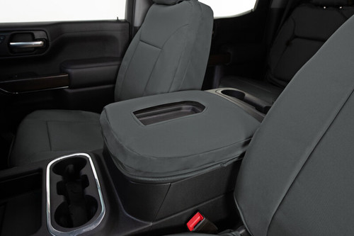 Covercraft 21-24 Chevrolet Tahoe/ Endura PrecisionFitFront Row Seat Covers - Charcoal/Charcoal - GTC4280ABENCC Photo - out of package