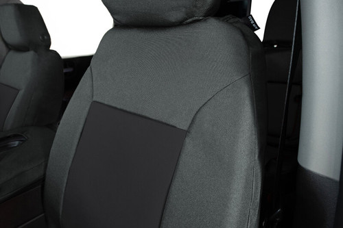 Covercraft 22-24 Chevrolet Silverado Endura PrecisionFitFront Row Seat Covers - Charcoal/Blk - GTC4324ABENCB Photo - out of package