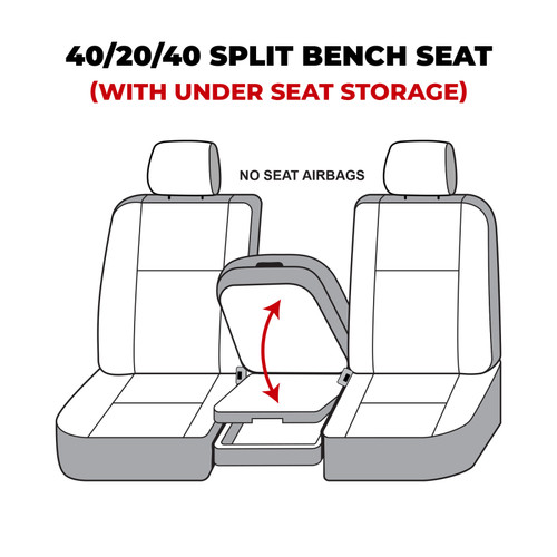 Covercraft 10-12 Dodge Ram Polycotton SeatSaver Custom Front Row Seat Covers - Grey - SS3410PCGY Photo - out of package