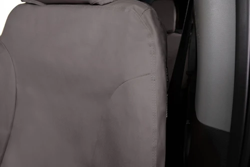 Covercraft 09-14 Dodge Ram Polycotton SeatSaver Custom Front Row Seat Covers - Misty Grey - SS3445PCCT Photo - out of package