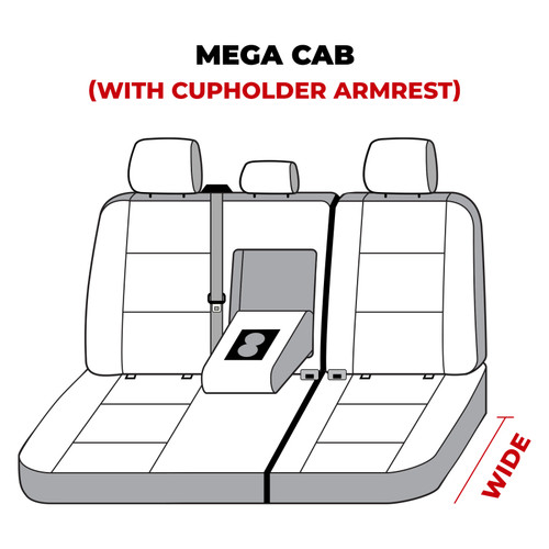 Covercraft 10-21 Dodge Ram Waterproof Polyester SeatSaver Custom Second Row Seat Covers - Taupe - SS8363WFTP Photo - out of package