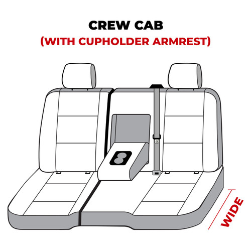 Covercraft 14 Chevrolet Silverado Polycotton SeatSaver Custom Second Row Seat Covers - Grey - SS8429PCGY Photo - out of package