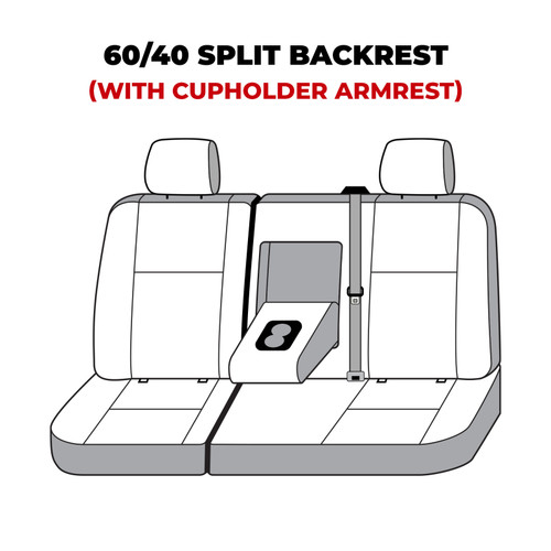 Covercraft 21-23 Chevrolet Tahoe Polycotton SeatSaver Custom Second Row Seat Covers - Grey - SS8516PCGY Photo - out of package