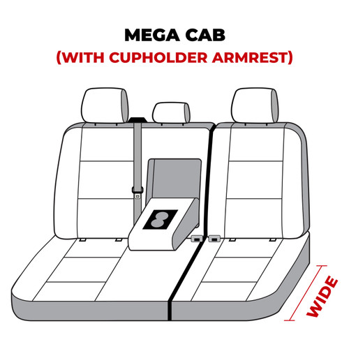 Covercraft Endura Waterproof Polyester SeatSaver Custom Second Row Seat Covers - SS8536WFBK Photo - out of package