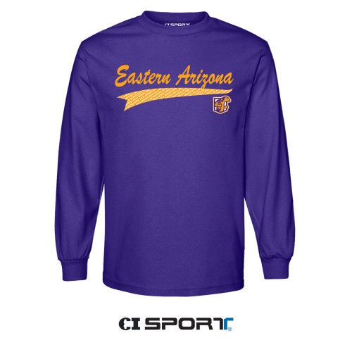 Heron Long Sleeve Purple Tee
