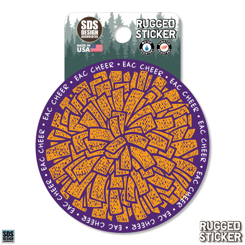 Scribble Cheer Rugged Sticker