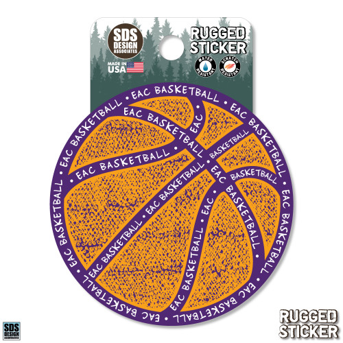 EAC Scribble Basketball Rugged Sticker