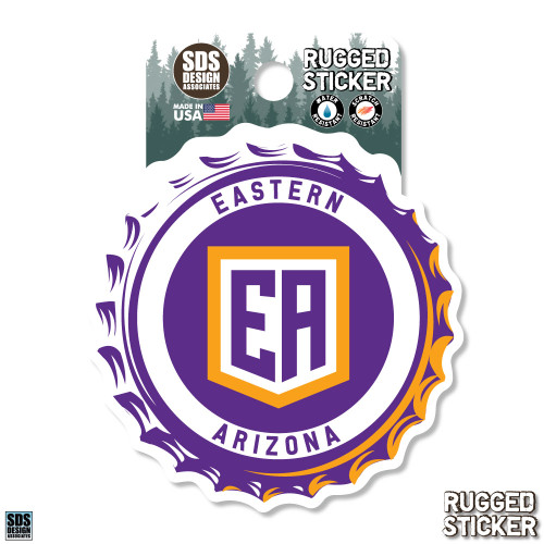 35 EA Bottle Cap Rugged Sticker