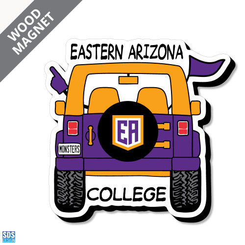 EAC Jeep Recycled Wood Magnet