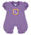 Purple Striped Bubble Romper