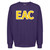 Purple Crewneck with Chenille Applique