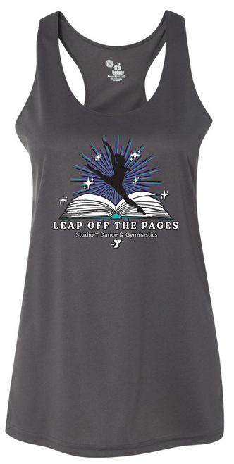 Leap Off The Pages - Ladies Racerback Tank