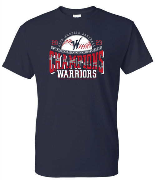 Warrior Baseball - 2023 District Champs T-Shirt