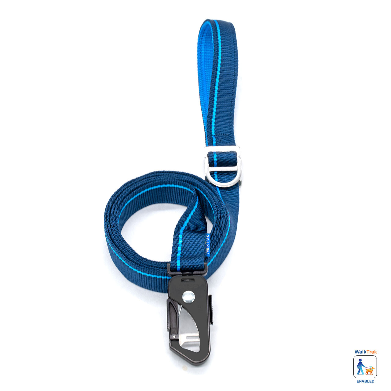 Blue-Luv My Leash, 1-12 Foot Option, Lightweight, Padded,Dual Snap, 5 Leashes in 1, Made in U.S.A. 10ft