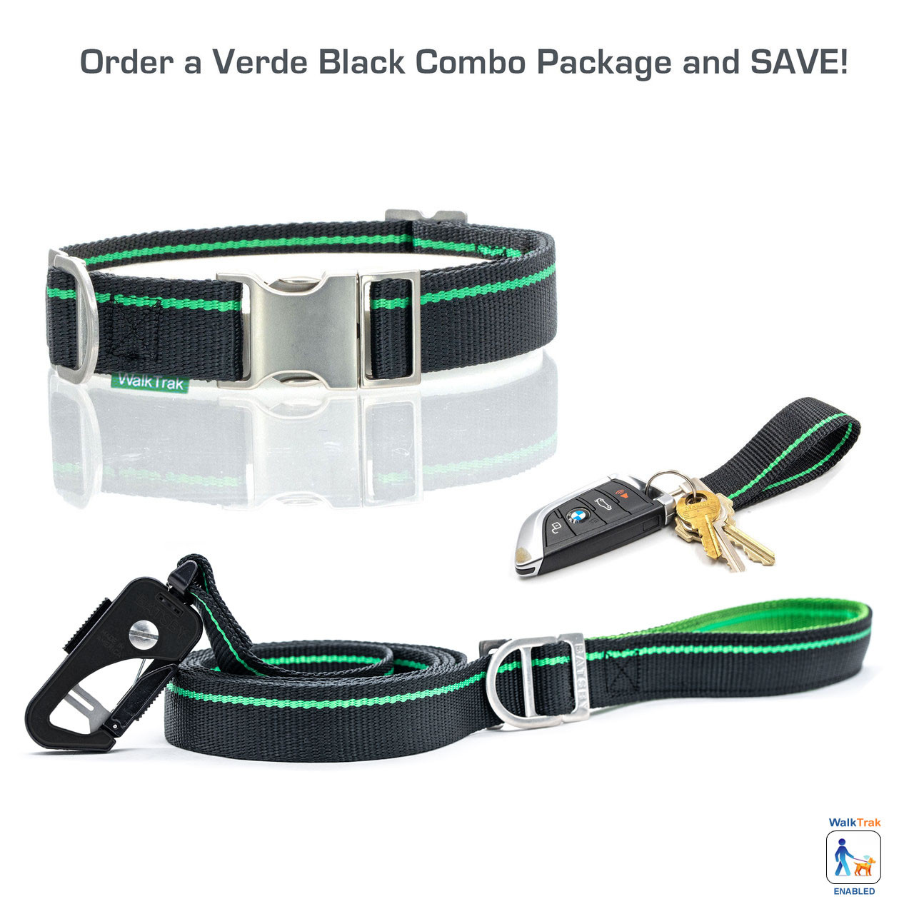Verde Black Leash