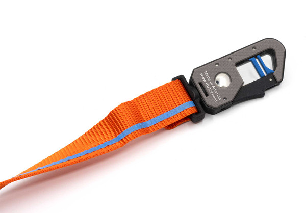 Orange Butzi leash with standard clip