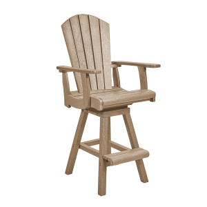 C. R. Plastics Swivel Pub Arm Chair C. R. Plastics Swivel Pub Arm Chair