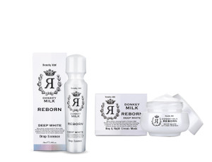 Beauty Idol Donkey Milk Reborn Drop Essence & Day night cream package Beauty Idol Donkey Milk Reborn Drop Essence & Day night cream package