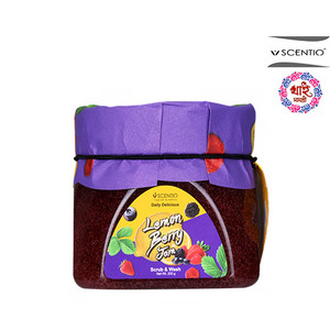 Scentio Daily Delicious Lemon Berry Jam Scrub & Wash 200g Scentio Daily Delicious Lemon Berry Jam Scrub & Wash 200g