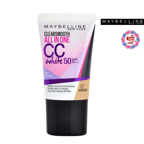 Maybelline Clear Smooth All In One CC White Spf 50 PA+++ 18 ml #RD2