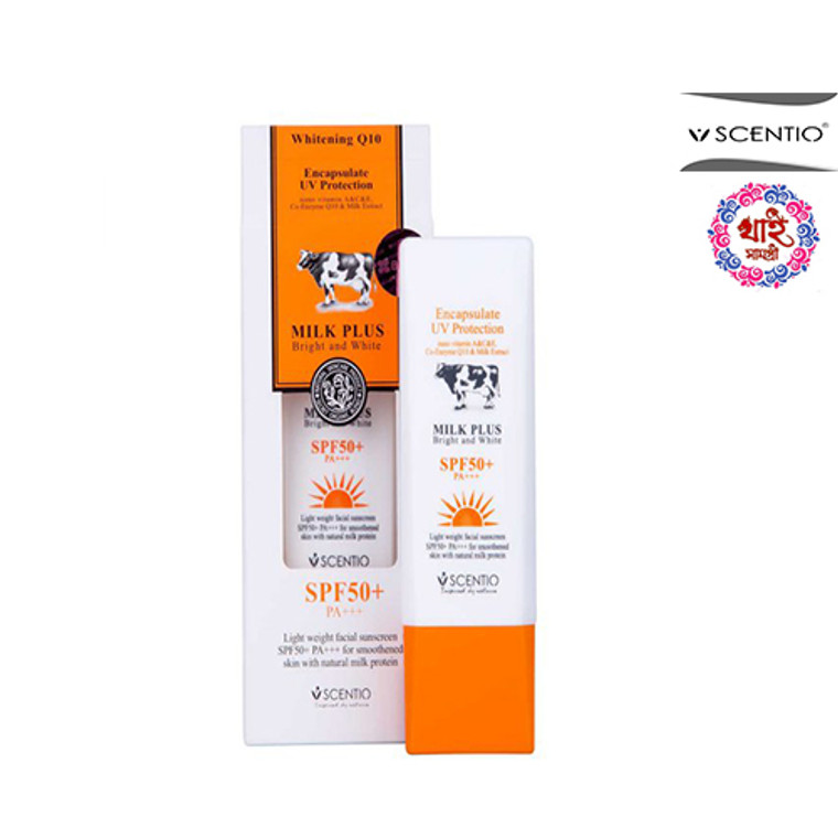 Scentio Milk plus Encapsulate sunscreen UV Protection SPF 50 +Pa++ 30g