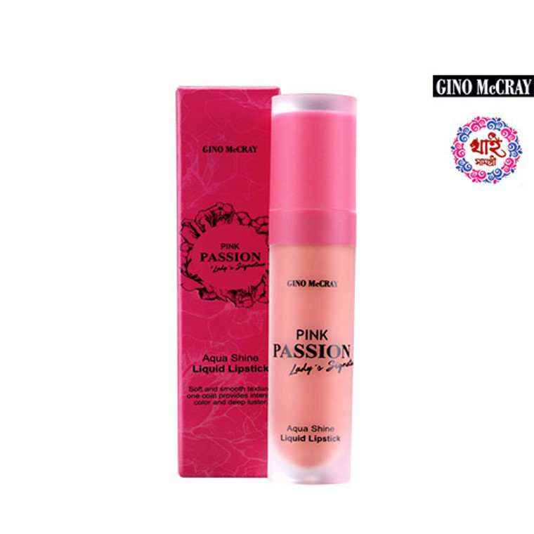 GINO McCRAY Pink Passion Lady’s Signature Aqua Shine Liquid Lipstick 7g