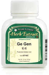 Ge Gen (Kudzu Root, Puearia lobata) Extract Granule, 100 gram bottle, Plum Flower™