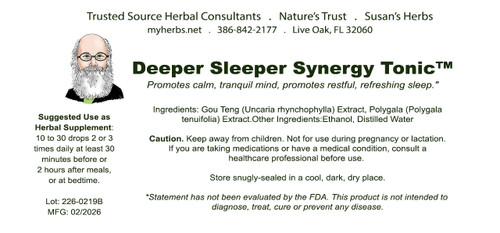 Deeper Sleeper Synergy Tonic— 4-oz. Derek Clontz Synergy