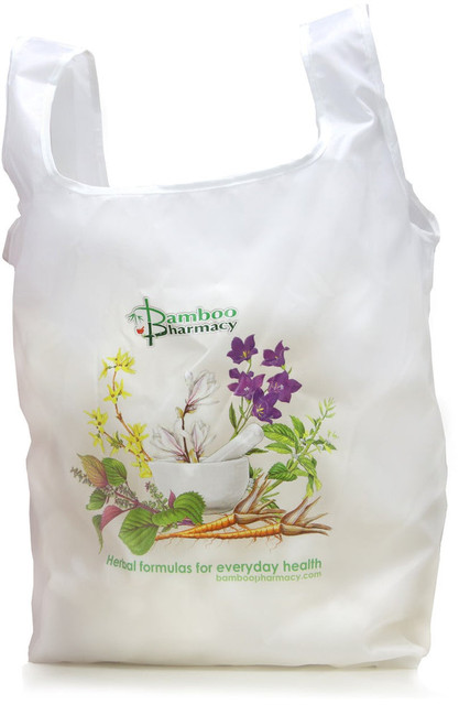 Chinese Herbs "Eco-Bag" with Storage Pouch —Great for Shopping, Traveling, Home & Car!