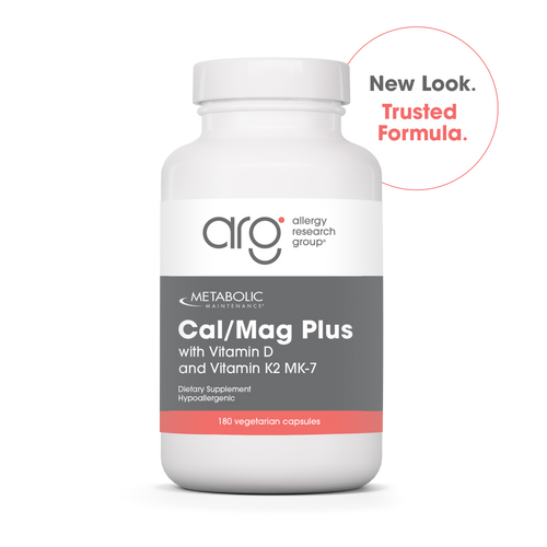 Metabolic Maintenance® Cal/Mag Plus with Vitamin D and K2 MK-7, Allergy Research Group