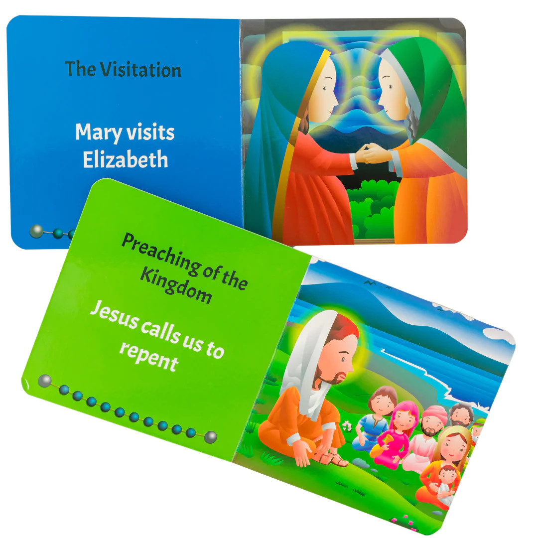Mysteries of the Rosary 4 Board Book Set