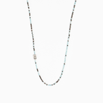 Hail Mary Morse Code Prayer Rope-(Aqua & Silver)