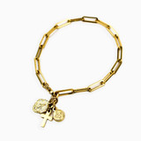 Renewal Consecration Bracelet - (8 inch Stainless Steel Gold Plated)