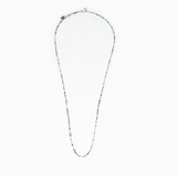 Hail Mary Morse Code Prayer Rope-(Aqua & Silver)