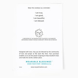 Blessed is She Morse Code Necklace-(Gold)