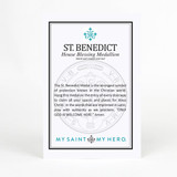 House Blessing Medallion-Saint Benedict 3 inch Medal-(Silver)