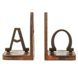 Alpha Omega Book Ends Set