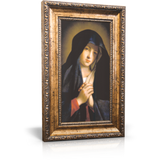 Madonna of Sorrows-Framed Canvas 6" x 11" (Including gold frame: 9.5" x 14.5")