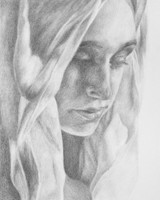 Marian Prayer: 8 x 10 art print