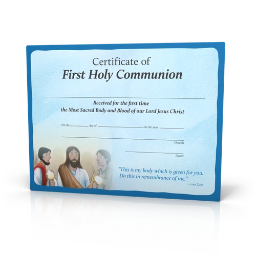 Signs of Grace - You Are Loved - First Communion Certificates (20 Pack)