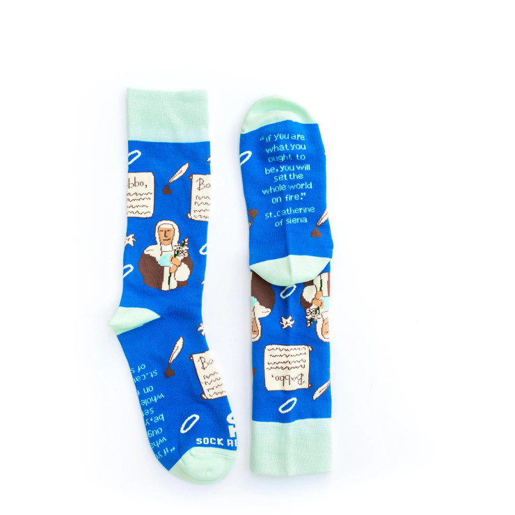 St. Catherine of Siena Socks (Adult Size)