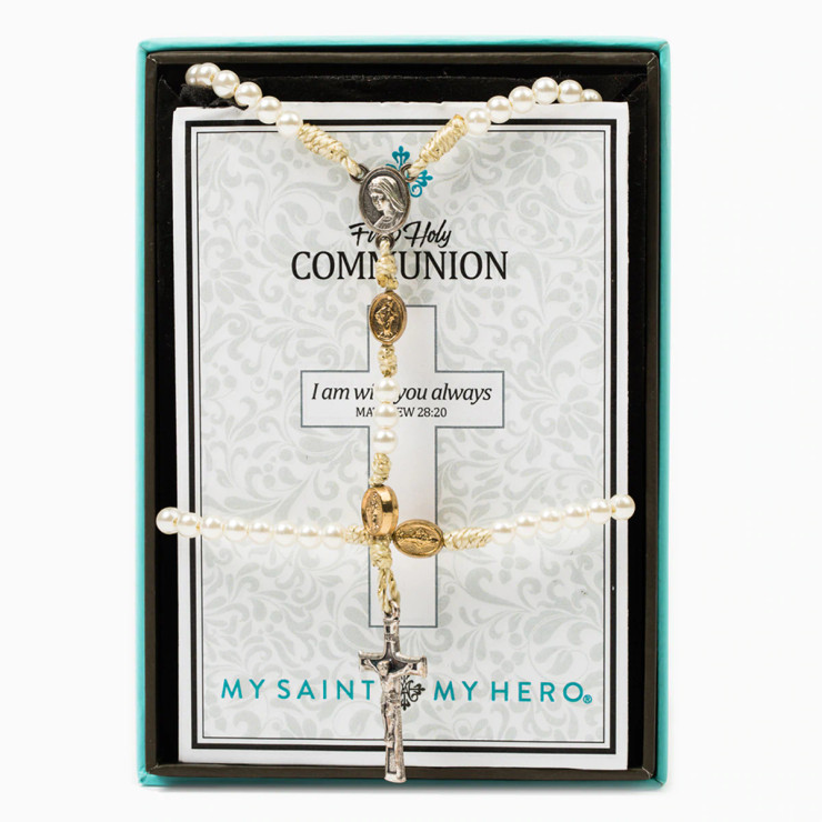 First Communion Set-For Girls-(White/Gold)