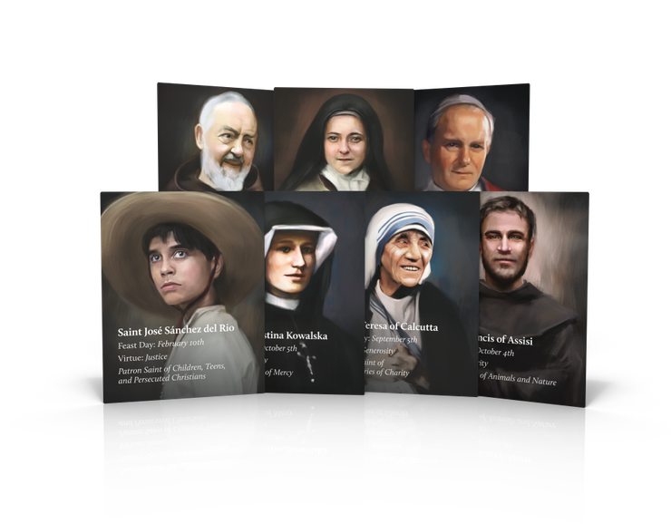 Signs of Grace - You Are Forgiven - Saint Prayer Cards (20-Packs of 7 Featured Saints)