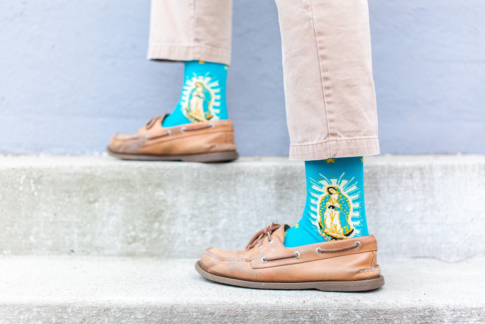 lady of guadalupe socks